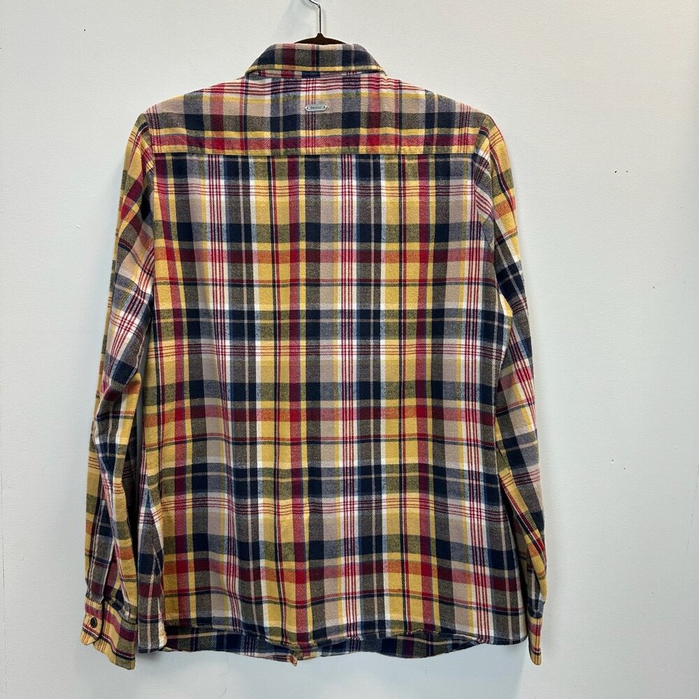 Barbour Plaid Flannel Button Up Shirt Slim Fit - Picture 8 of 15